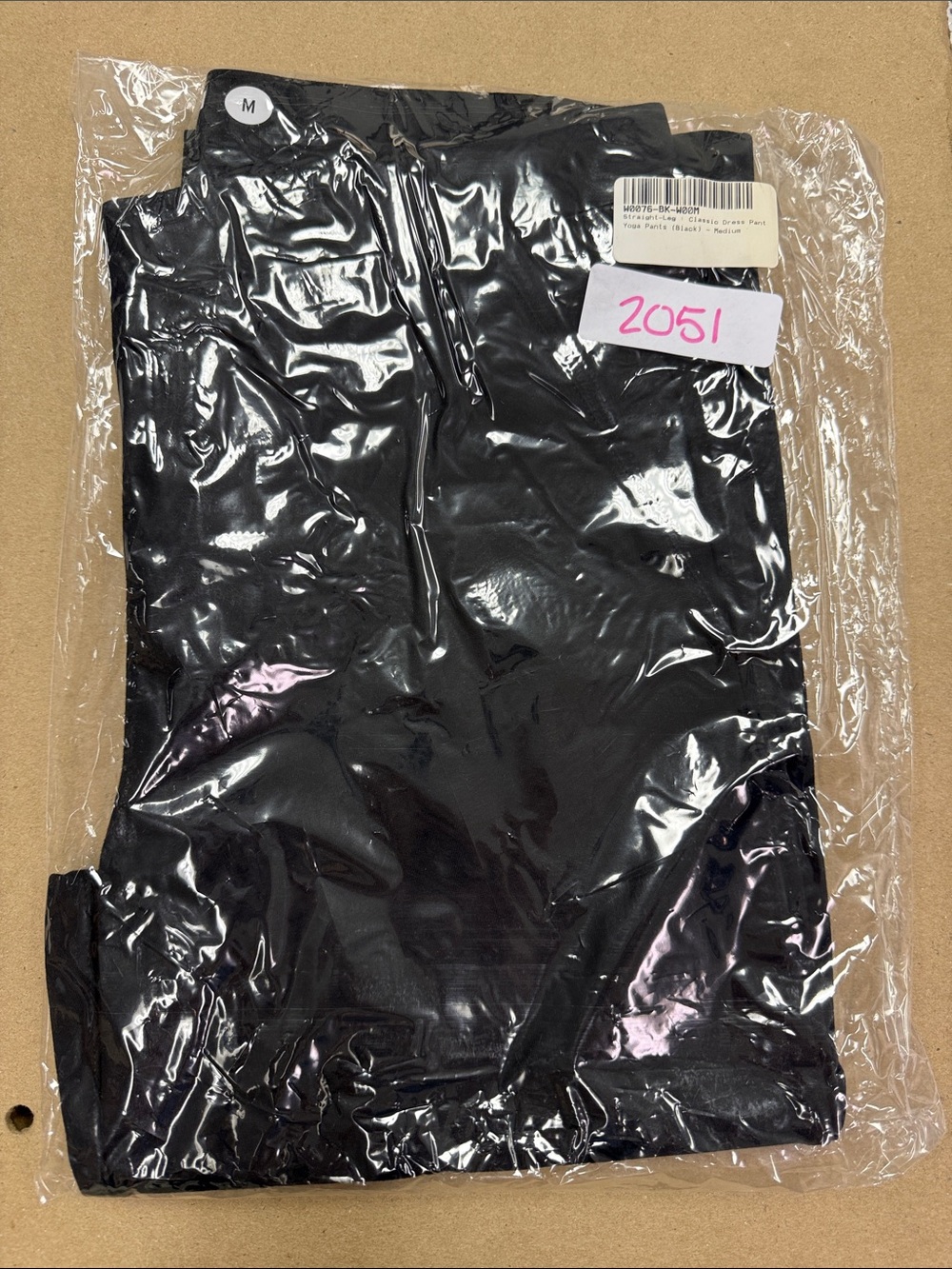 New Betabrand Black Straight Classic Dress Pant Yoga Pants Medium